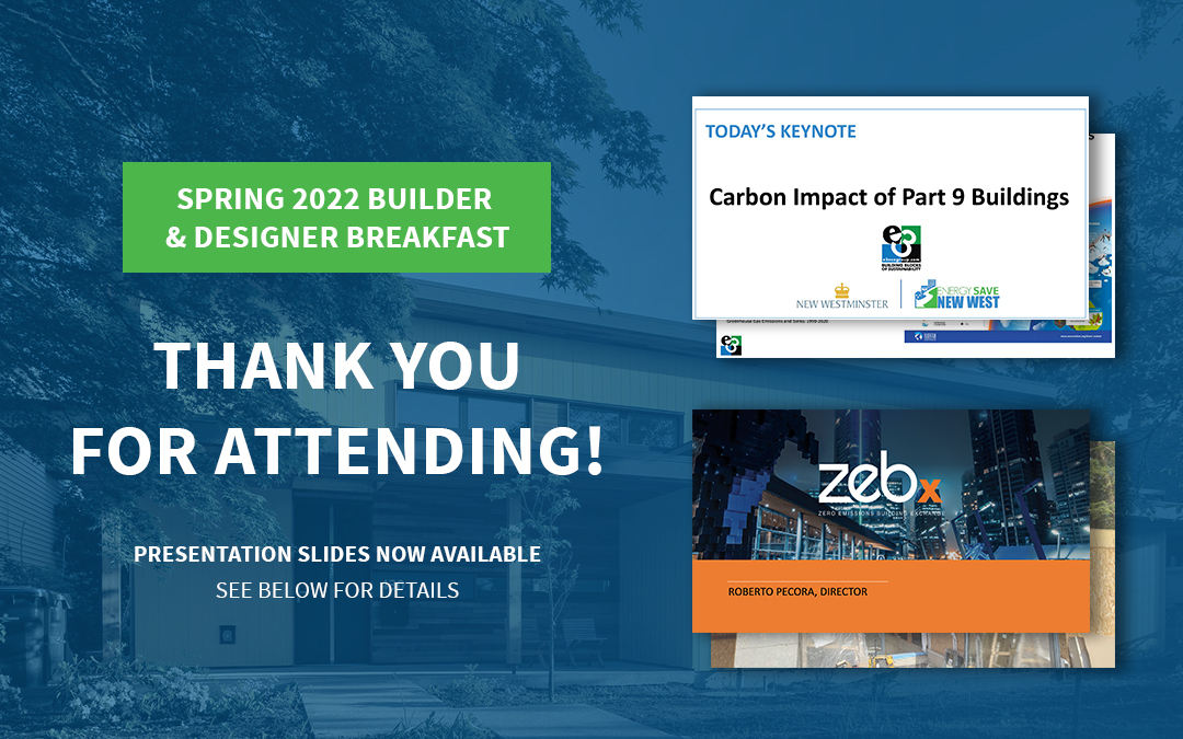 Spring 2022 Builder and Designer Breakfast
